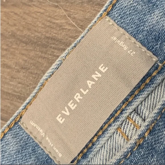 Everlane Boyfriend Jeans Light Wash Size 27 - Picture 4 of 8